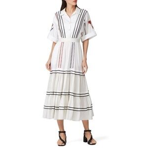 Temperley London Cherry Blossom Dress White 2